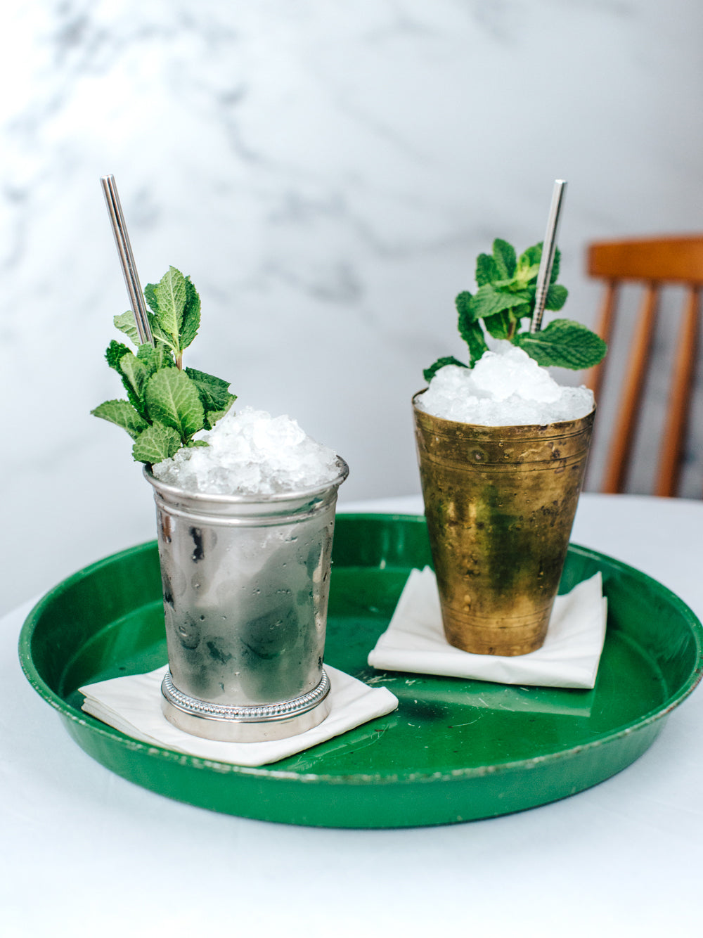Rum & Peach Julep
