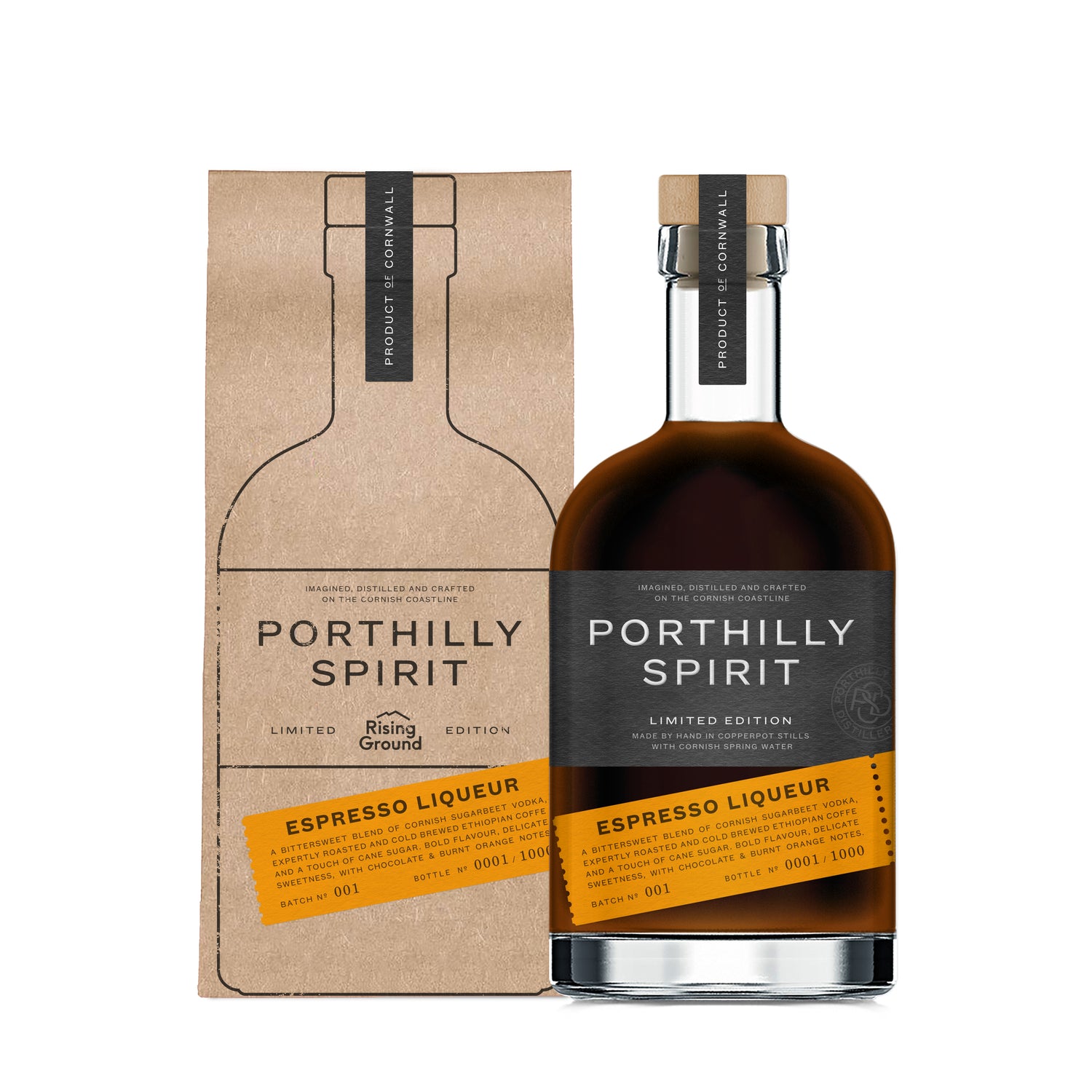PSD Espresso Liqueur with coffee bag